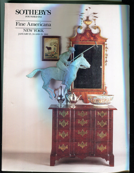Sothebys Auction Catalog Jan 23 24 25 1992 Fine Americana Folk Art   - TvMovieCards.com