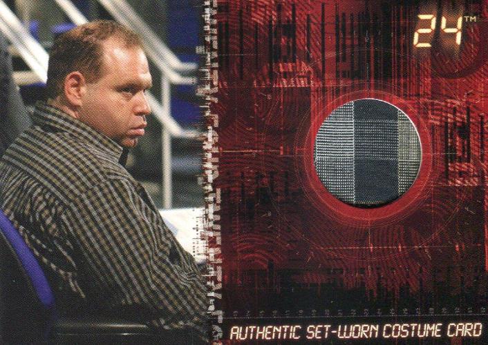 24 Twenty Four Season 4 Edgar Stiles Costume Card C9 #009/195   - TvMovieCards.com