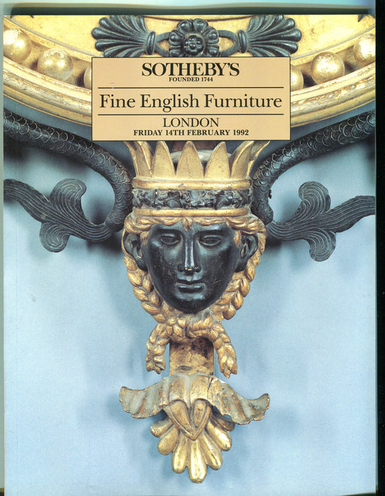 Sothebys Auction Catalog Feb 14 1992 Fine English Furniture   - TvMovieCards.com