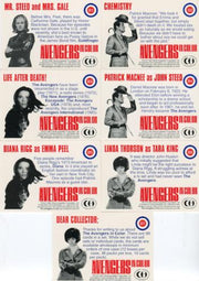 Rare 1993 Cornerstone The Avengers in Color Promo Cards Lot - B1 B2 B3 B4 B5 B6 - TvMovieCards.com