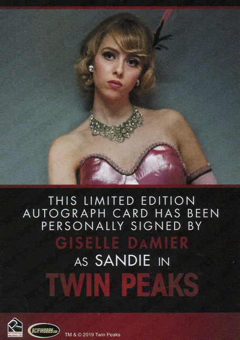 Twin Peaks Giselle DaMier as Sandie Autograph Card Rittenhouse 2018   - TvMovieCards.com