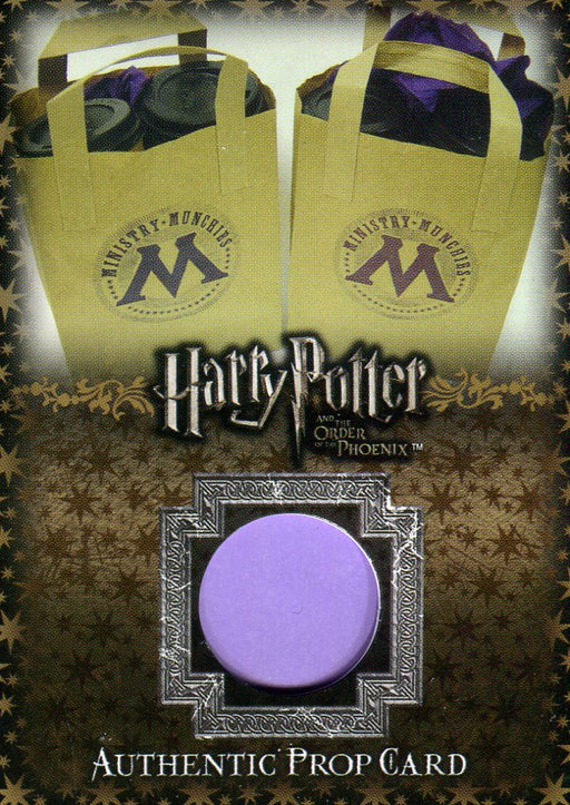 Harry Potter Order of Phoenix Ministry Munchies Bag Prop Card HP P9 #216/310   - TvMovieCards.com