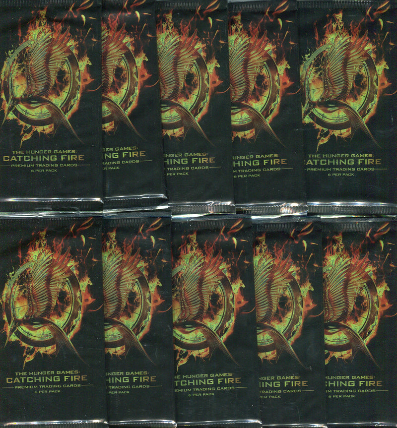 Hunger Games Catching Fire Movie Card Pack Lot 10 Sealed Packs NECA 2013 - TvMovieCards.com