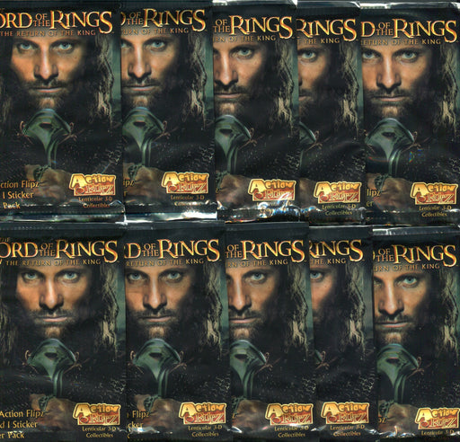 Lord of the Rings Return of the King Action Flipz Card Pack Lot 10 Sealed Packs   - TvMovieCards.com