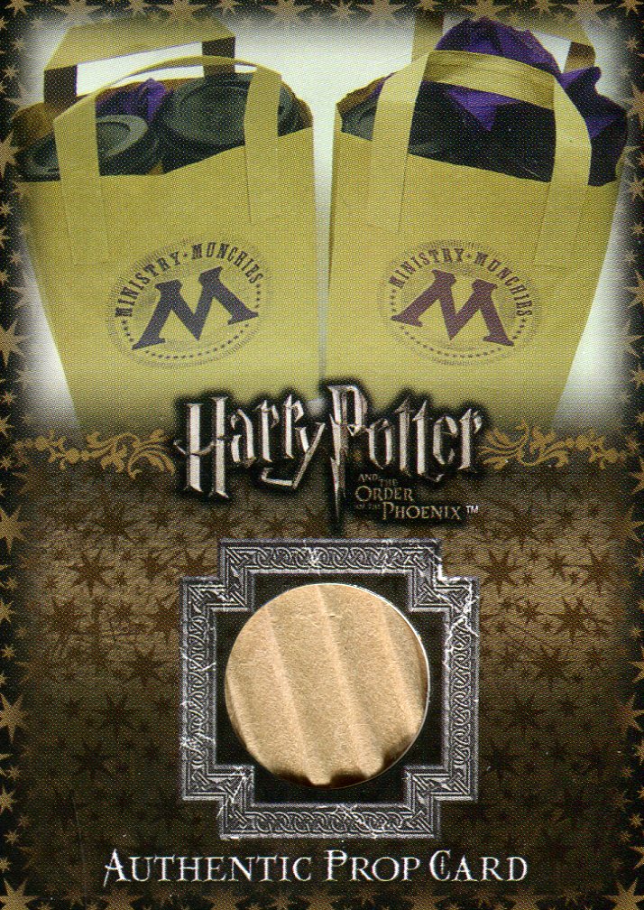 Harry Potter Order of Phoenix Ministry Munchies Bag Prop Card HP P9 #146/310   - TvMovieCards.com
