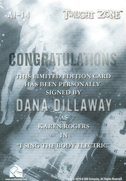 Twilight Zone Archives 2020 Dana Dillaway Karen Rogers Autograph Card AI-14   - TvMovieCards.com