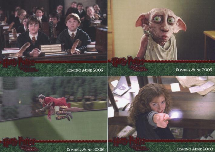 Harry Potter and the Chamber of Secrets Dealer Incentive Red Foil Promo Card Set   - TvMovieCards.com