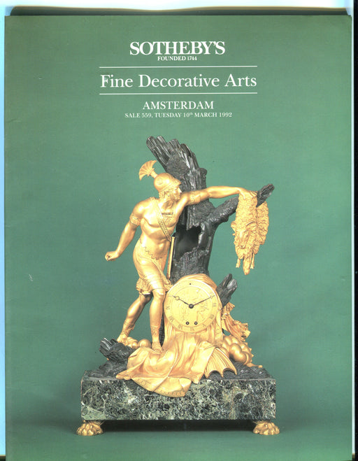Sothebys Auction Catalog March 10 1992 Fine Decorative Arts   - TvMovieCards.com