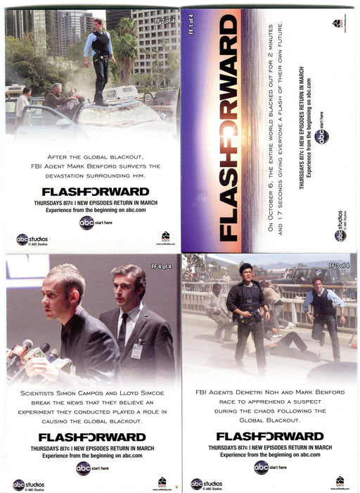 Lost Seasons 1-5 Flash Forward Preview Trading Card Set FF 1 of 4 - FF 4 of 4   - TvMovieCards.com