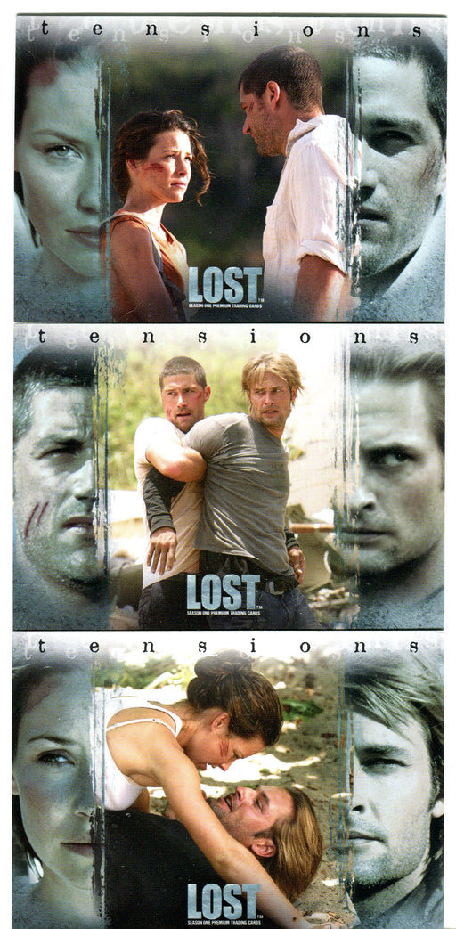 Lost Seasons 1 One Tensions Box-Loaders Box Topper BL1-BL3 Card Set   - TvMovieCards.com