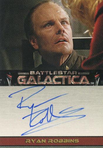 Battlestar Galactica Premiere Edition Ryan Robbins Autograph Card   - TvMovieCards.com