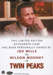 Twin Peaks Jed Mills as Wilson Mooney Autograph Card Rittenhouse 2018   - TvMovieCards.com