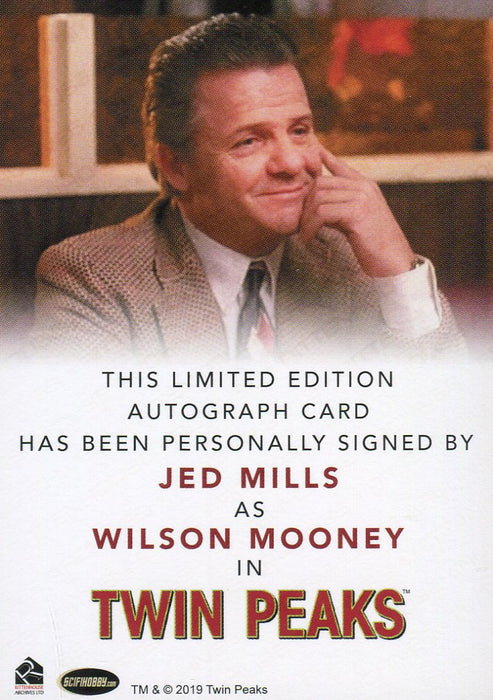 Twin Peaks Jed Mills as Wilson Mooney Autograph Card Rittenhouse 2018   - TvMovieCards.com