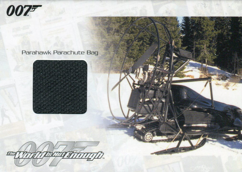 James Bond Heroes & Villains Parachute Bag Relic Prop Card JBR4 #69/600   - TvMovieCards.com