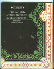 Sothebys Auction Catalog April 3 1992 19th & 20th Century Furniture Decorations   - TvMovieCards.com