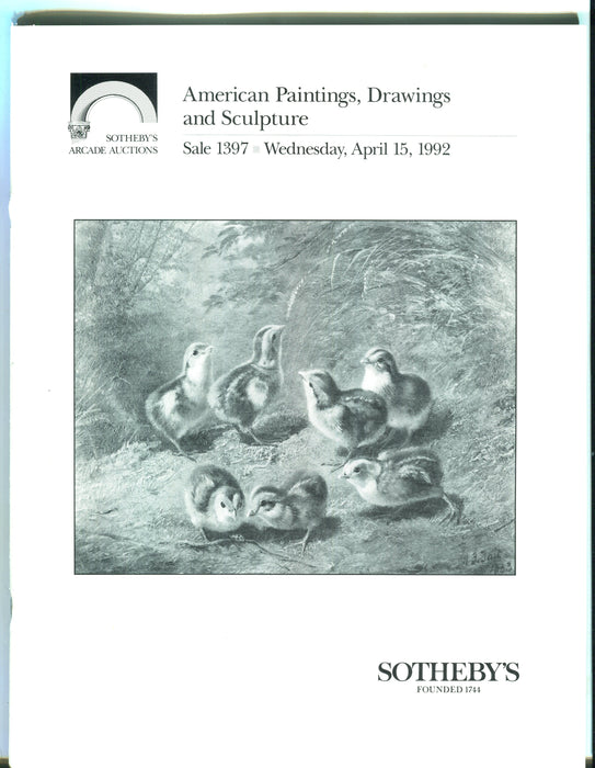 Sothebys Auction Catalog April 5 1992 American Paintings Drawings Sculpture   - TvMovieCards.com
