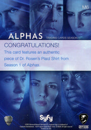 Alphas Season 1 Dr. Lee Rosen's Plaid Shirt Wardrobe Costume Card M6   - TvMovieCards.com