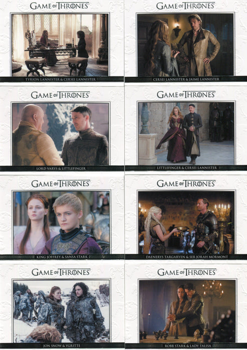 Game of Thrones Season 3 Relationships Chase Card Set DL1 thru DL20   - TvMovieCards.com