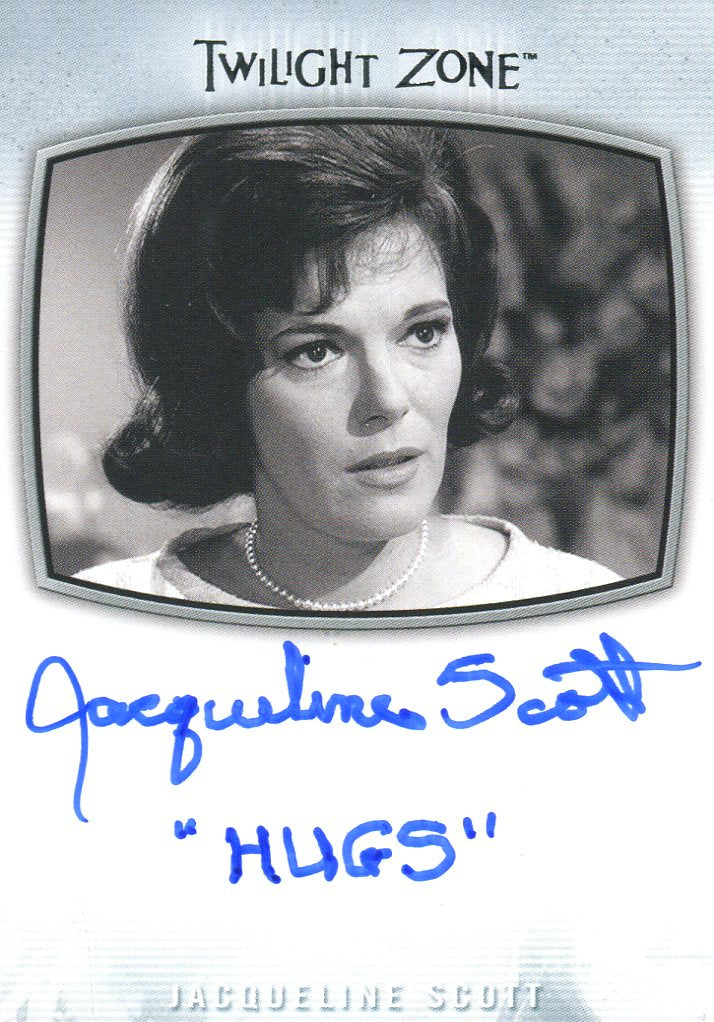 Twilight Zone Archives 2020 Jacqueline Scott Hugs (Marker) Autograph Card AI-24   - TvMovieCards.com