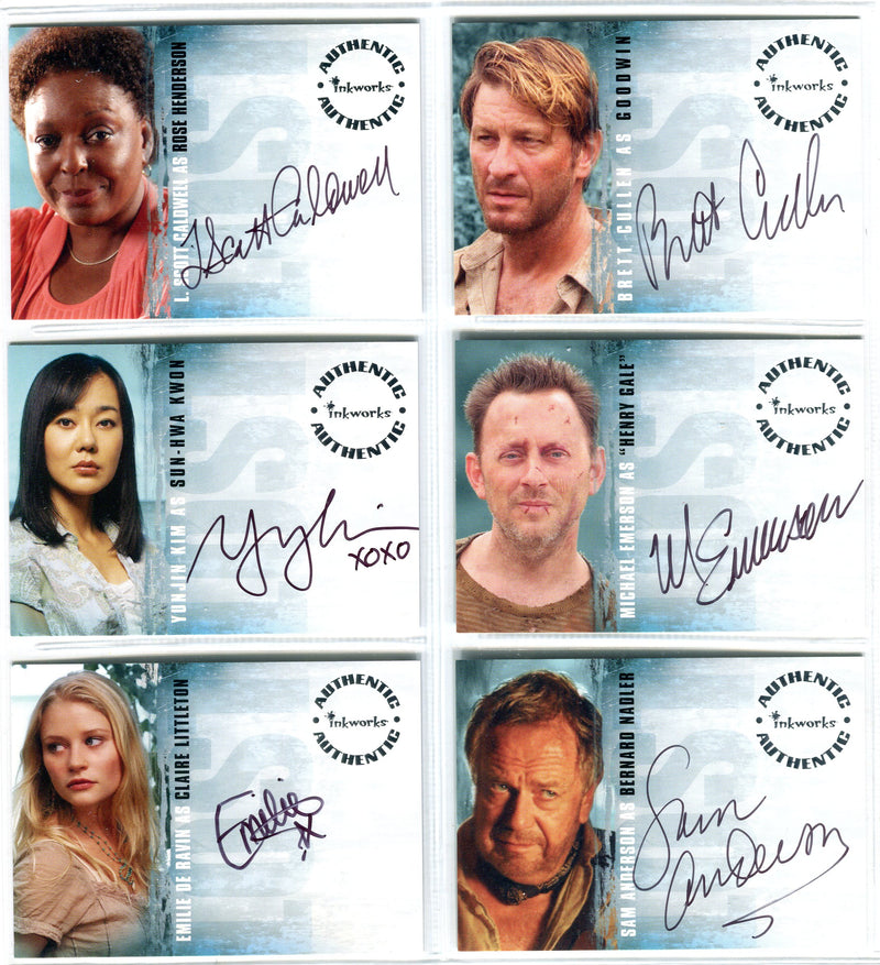 Lost Season 2 Two (12) Autograph Card Set A-13-A24 Inkworks Yunjin Kim   - TvMovieCards.com