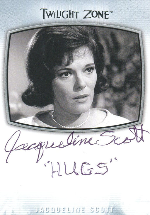 Twilight Zone Archives 2020 Jacqueline Scott Hugs (Pen) Autograph Card AI-24   - TvMovieCards.com