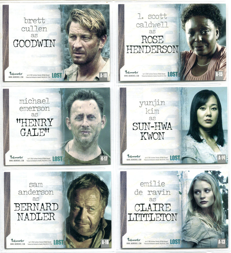 Lost Season 2 Two (12) Autograph Card Set A-13-A24 Inkworks Yunjin Kim   - TvMovieCards.com