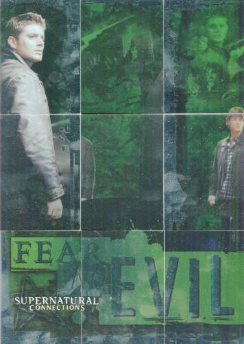 Supernatural Connections Fear No Evil Foil Puzzle Chase Card Set 9 Cards   - TvMovieCards.com