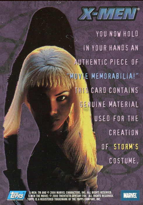 X-Men The Movie Storm's Costume Card Topps 2000   - TvMovieCards.com