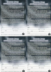 Twilight Zone Premiere Edition Autograph Challenge Game Chase Card Set Z Card   - TvMovieCards.com