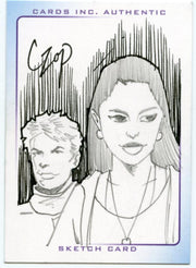 Thunderbirds Are Go! Movie Sketch Card by Czop Alan Tracy/ TinTin 2   - TvMovieCards.com