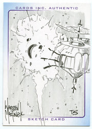 Thunderbirds Are Go! Movie Sketch Card by Warren Martineck T5   - TvMovieCards.com
