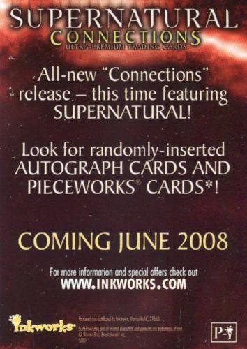 Supernatural Connections Foil Internet Exclusive Promo Card   - TvMovieCards.com