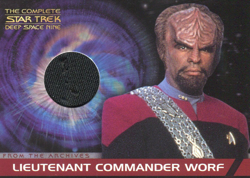 Star Trek Complete Deep Space Nine DS9 Costume Card CC2 Commander Worf Black   - TvMovieCards.com