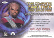 Star Trek Complete Deep Space Nine DS9 Costume Card CC2 Commander Worf Black   - TvMovieCards.com