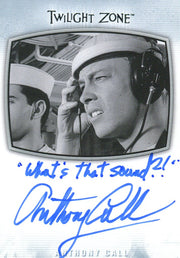 Twilight Zone Archives 2020 Anthony Call What's That Sound? Autograph Card AI-33   - TvMovieCards.com
