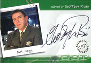 CSI Crime Scene Investigation Season 1 Geoffrey Rivas Autograph Card CSI-A10   - TvMovieCards.com