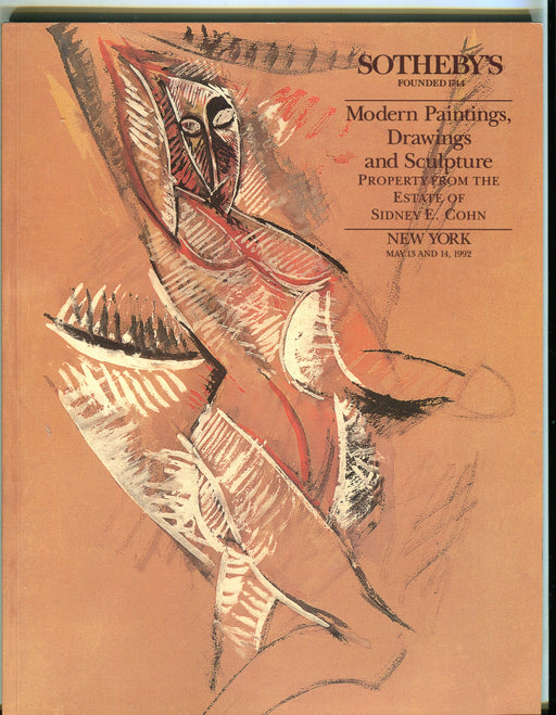 Sothebys Auction Catalog May 13 1992 Sidney Cohn Paintings Drawings Sculpture   - TvMovieCards.com