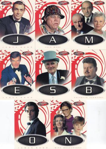 James Bond 40th Anniversary Incomplete Game Card Set Minus "D" Card   - TvMovieCards.com