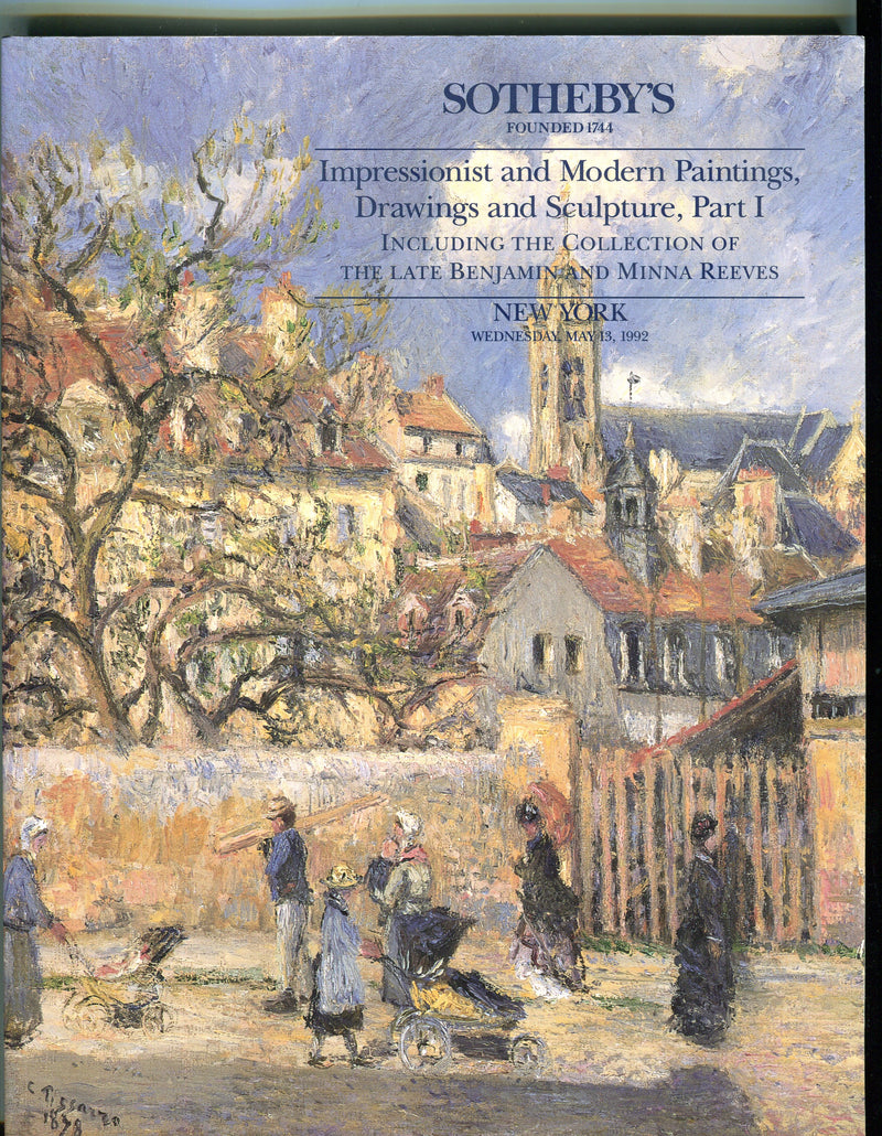 Sothebys Auction Catalog May 13 1992 Impressionist Modern Paintings Sculpture   - TvMovieCards.com