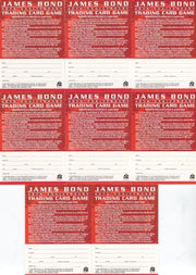 James Bond 40th Anniversary Incomplete Game Card Set Minus "D" Card   - TvMovieCards.com