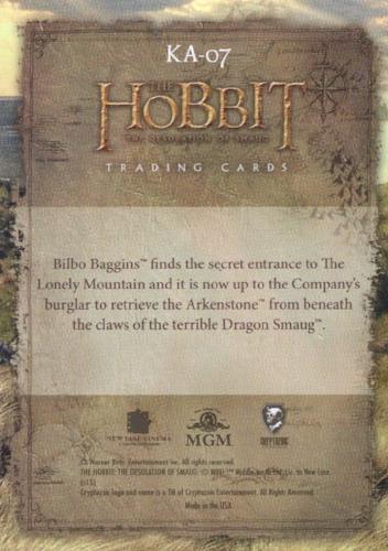 Hobbit Desolation of Smaug 3D Lenticular Posters Chase Card KA-07   - TvMovieCards.com