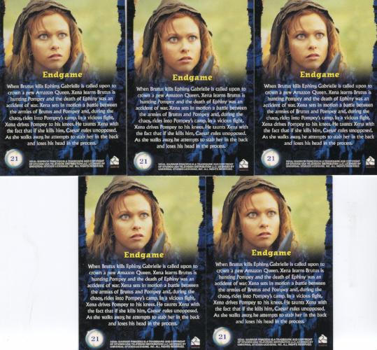 Xena Seasons 4 and 5 Progressive Proof Card Set Card #21   - TvMovieCards.com