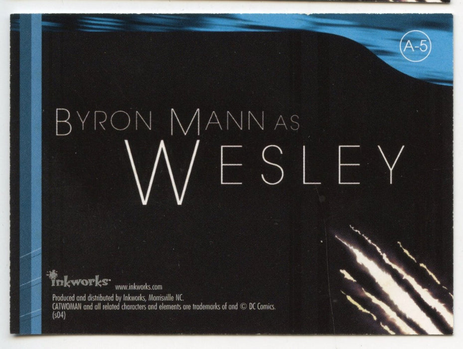Catwoman Movie Byron Mann as Wesley Autograph Card A-5   - TvMovieCards.com