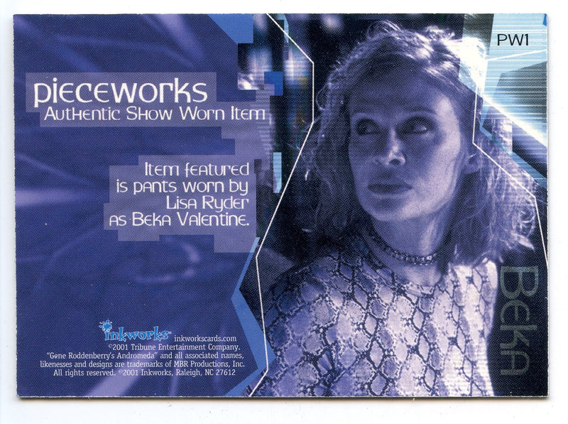 Andromeda Season 1 Lisa Ryder as Beka Valentine Costume Card PW1   - TvMovieCards.com