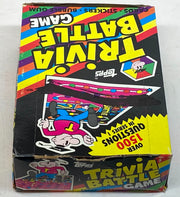 1984 Trivia Battle Game Trading Card Box 36 Pack CT Topps FULL X-out Box   - TvMovieCards.com
