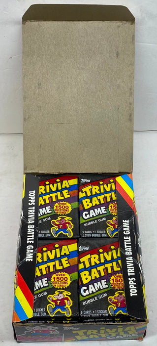 1984 Trivia Battle Game Trading Card Box 36 Pack CT Topps FULL X-out Box   - TvMovieCards.com