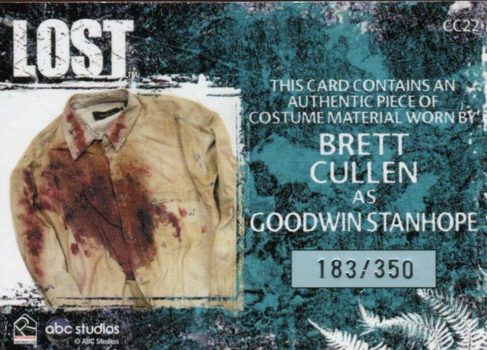 Lost Relics Brett Cullen as Goodwin Stanhope Relic Costume Card CC22 #183/350   - TvMovieCards.com