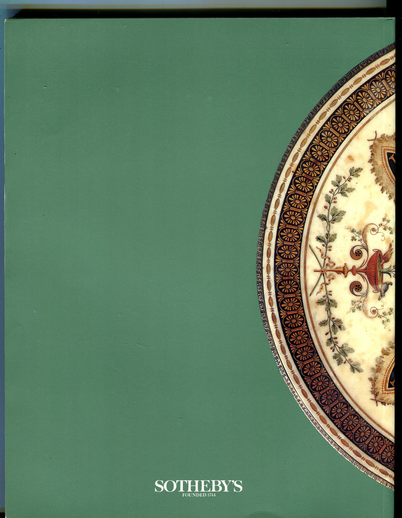 Sothebys Auction Catalog July 10 & 17 1992 Important English Furniture   - TvMovieCards.com
