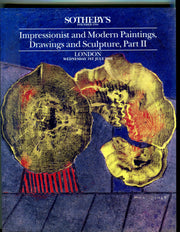 Sothebys Auction Catalog July 1 1992 Impressionist & Modern Paintings Drawings   - TvMovieCards.com