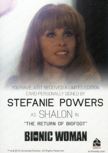 Bionic Collection The Bionic Woman Stephanie Powers Autograph Card   - TvMovieCards.com